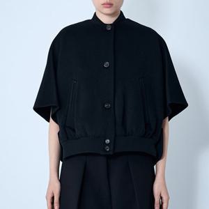 25 FW 막스마라 버튼 클로저 숏슬리브 캐시미어 크롭 자켓 블랙 4736131600 009