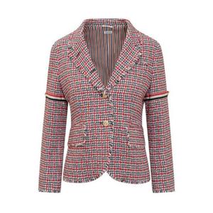 Thom Browne 체크 싱글 브레스트 트위드 재킷 FBC812TF0511 960 TP944029519