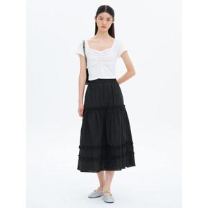 (115627AQ25) [에잇세컨즈] 캉캉 스커트  블랙