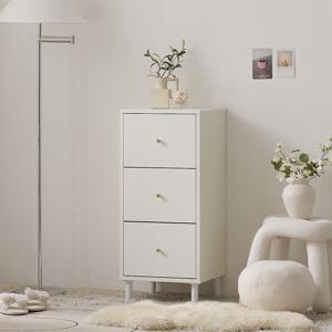 나무뜰 멜로우 슬림 3단 서랍장 400 JNF145C (착불)