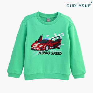 [컬리수]아동 레이싱 스팽글 맨투맨 C211TSG60P