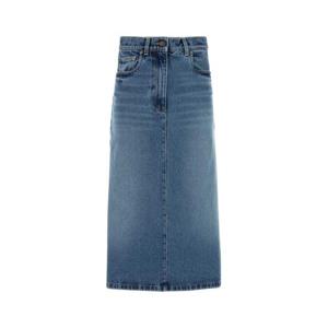 프라다 미디 스커트 GFD176SOOO16PK F0V3N BLUE