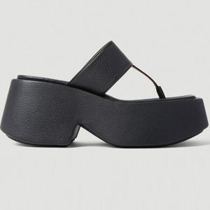 25 FW 마르셀 Zeppo 제포 그레인 레더 플랫폼솔 샌들 블랙 MW6832 188 666