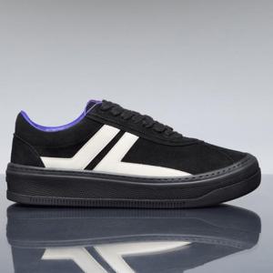 25 FW 랑방 x 퓨처 Cash 캐쉬 레더 스니커즈 블랙 FM SKLK09 NASU P24 B104