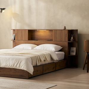 잉글랜더 SAF 베토벤 LED 수납 침대(Sweet Slumber 9존 매트-Q)