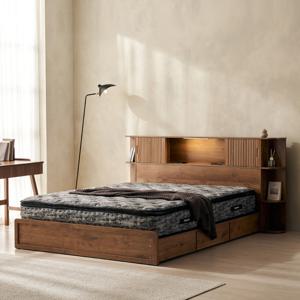 잉글랜더 SAF 베토벤 LED 수납 침대(Raum 포켓스프링 필로우탑 매트-K)