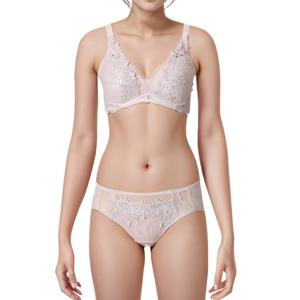 [비비안(언더웨어)]꾸띄르 케미컬자수 저중심 브라 햄팬티세트BR964ABP964AP