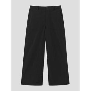 (325721LY45) [에잇세컨즈] 서머 코튼 나일론 세미 와이드 팬츠  블랙