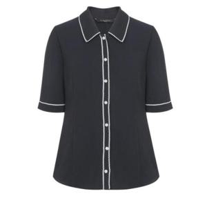 미니멈 세이브존07 라인 카라 블라우스 MXBGWB3140-DV