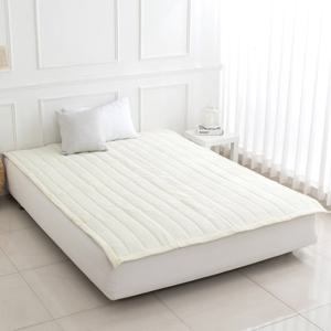 [르헤브] 올데이 시어서커 침대패드 고정밴드 여름 패드 Q