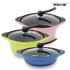 키친아트 Y시리즈 세라믹코팅 주물 냄비세트 3종B(양24+전24+곰28)