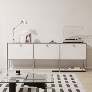 포스트모던 발렌 미드센츄리 1단오픈 모듈 거실장 1890 2단