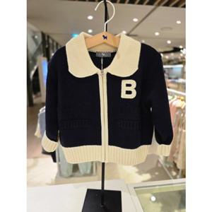[블루독베이비] 25 FW(NY)블루독 카라 집업 가디건(45A1920003)백일 돌 니트 조카 유아 아가옷 선물 (45A19