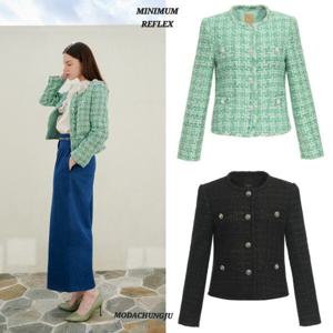 [미니멈]MD 라운드넥 트위드 자켓 MD MYAAWJ1130_CJ