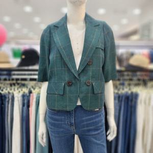 [조이너스]여성 캐주얼 24신상 면 마100% 반팔 여름 숏 자켓 브
