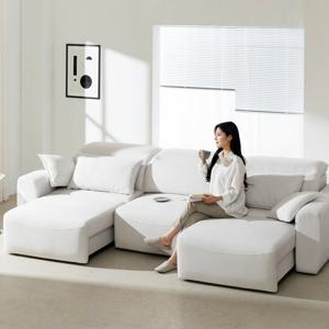 밀랑 맥 4인용 모션 슬라이드 소파 리클라이너 타이보 아쿠아텍스 패브릭 무빙소파