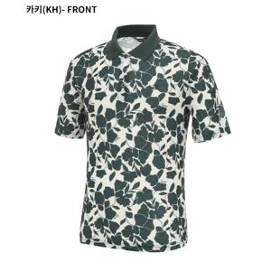 [디즈니골프]남성 플라워 패턴 반팔 카라 티셔츠 (SP2MTS035)_US