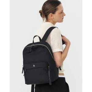 [헤지스]블랙 단색 나일론 백팩 HJBA5F703BK