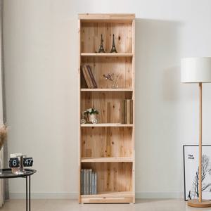 안토니 삼나무 원목 5단 책장 600