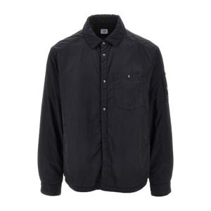 CP컴퍼니 블랙 버튼 프론트 캐주얼 재킷 19CMOS088A 005904G 88