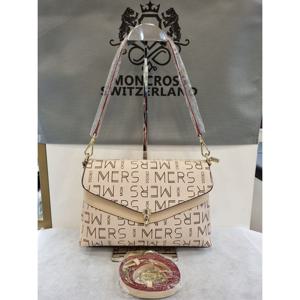 [몽크로스]BEST V라인투톤 자가드숄더&크로스백 WSM81020(베이지