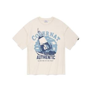 M 커버낫반팔티 CQK CO2402ST11-IV 세일링 보트 숏 슬리브 아이보리