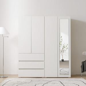 보루네오 마르체 모엔 1600 전신거울 시스템 서랍 옷장 세트 BKC831C (착불)