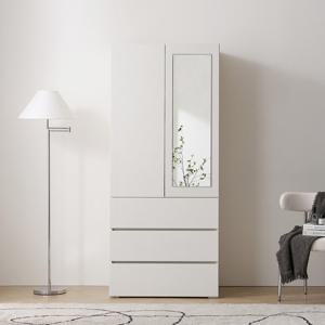 보루네오 마르체 모엔 800 서랍 전신거울 옷장 BKC804C (착불)