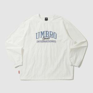 M 엄브로긴팔티 CQK UP321CWT95-SCW 프레피 레터링 피스테 / WHITE