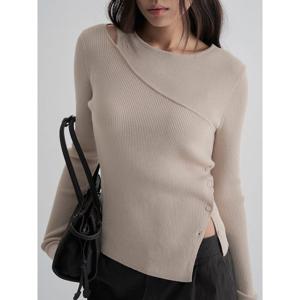 (165851LY7A) [에잇세컨즈] 절개 긴소매 풀오버  베이지