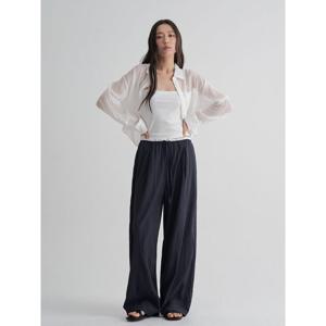 (125821MB2R) [에잇세컨즈] 더블 웨이스트 이지 팬츠  네이비