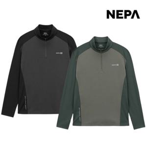 네파 남성 가을 등산 티셔츠 아웃도어 간절기 긴팔 집업티 7K55403