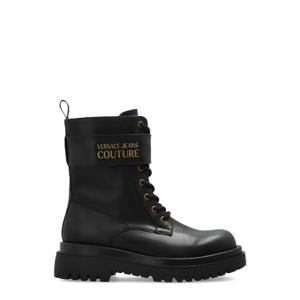 베르사체 진 쿠튀르 로고 레터링 트레킹 부츠 79VA3S6471570 899 TP948296003