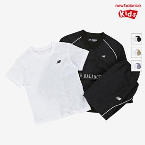 [뉴발란스키즈] NK9YF3101U(19) 블랙 [3PCS] ESSENTIAL) 우븐 피스테 셋업
