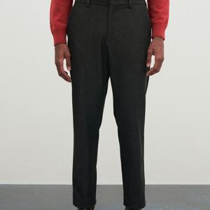 노턱일자 데님라이크스판 출근룩 셋업밴딩바지  MUEDA4F9211