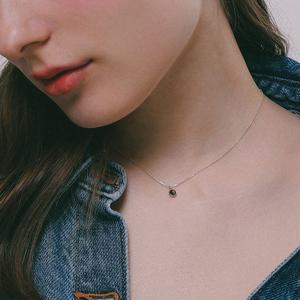 제이로렌 코스믹 펜던트 원석 실버 목걸이 N01217