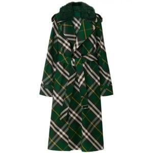 라프리마 버버리 롱 체커드 Gabbardine 트렌치코트 코트 체크 개버딘 8082165