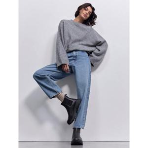 [핏플랍][삼성물산공식]여성 레더 하이커 아웃도어 첼시부츠 올 블랙 (FT59K2B165)