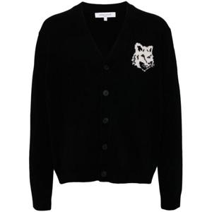 메종키츠네 가디건 NM00508KM0329 P199 Black