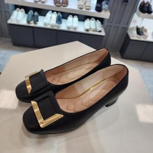 [엘칸토]엘칸토 HC10 여성사각장식펌프스검정4cm LCWD88U41318 (