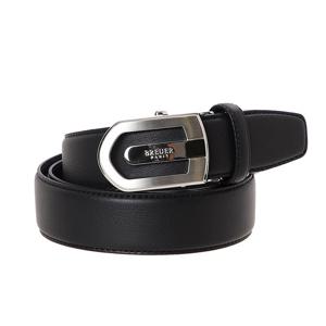 [에스티듀퐁(셔츠)]블랙 방패형 버클 자동 벨트 TE5FMBTAB101TBK