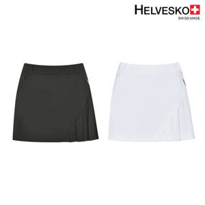 헬베스코 여성 스판 언발란스 주름 스커트 H2MWSK488