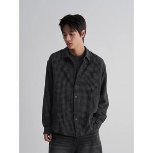(265964AY15) [에잇세컨즈] 깅엄 체크 셔츠  블랙