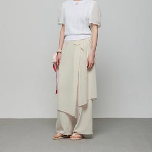 [듀엘]쉬폰 스커트 레이어드 팬츠 (D252MSA041)