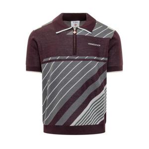 카사블랑카 폴로 티셔츠 MAW25KW110101 AUBERGINE RED