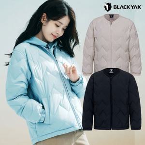 블랙야크 아이유착장 여성 무봉제 경량다운 여성 넥리스 파르밧 다운자켓 1BYPAWU537