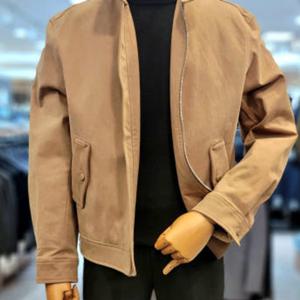 [바쏘]남자 베이지 간절기 면 차이나카라 점퍼 WSAFY3UA01A