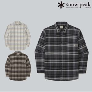 스노우피크 S25FUFSH02 리사이클 체크 셔츠