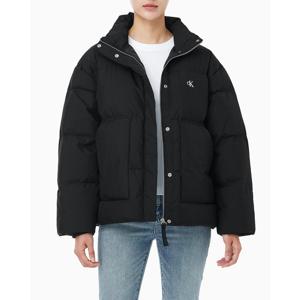 [캘빈클라인 진]여성 CK 숏패딩 스탠드 카라 푸퍼 패딩 블랙 47D577G (47D577G-UB1)