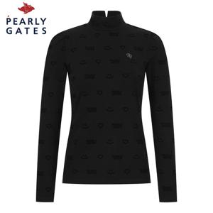 [파리게이츠] 파리게이츠 여성 엠보 패턴 백 리본 긴팔 티셔츠 521E3TI202_BK